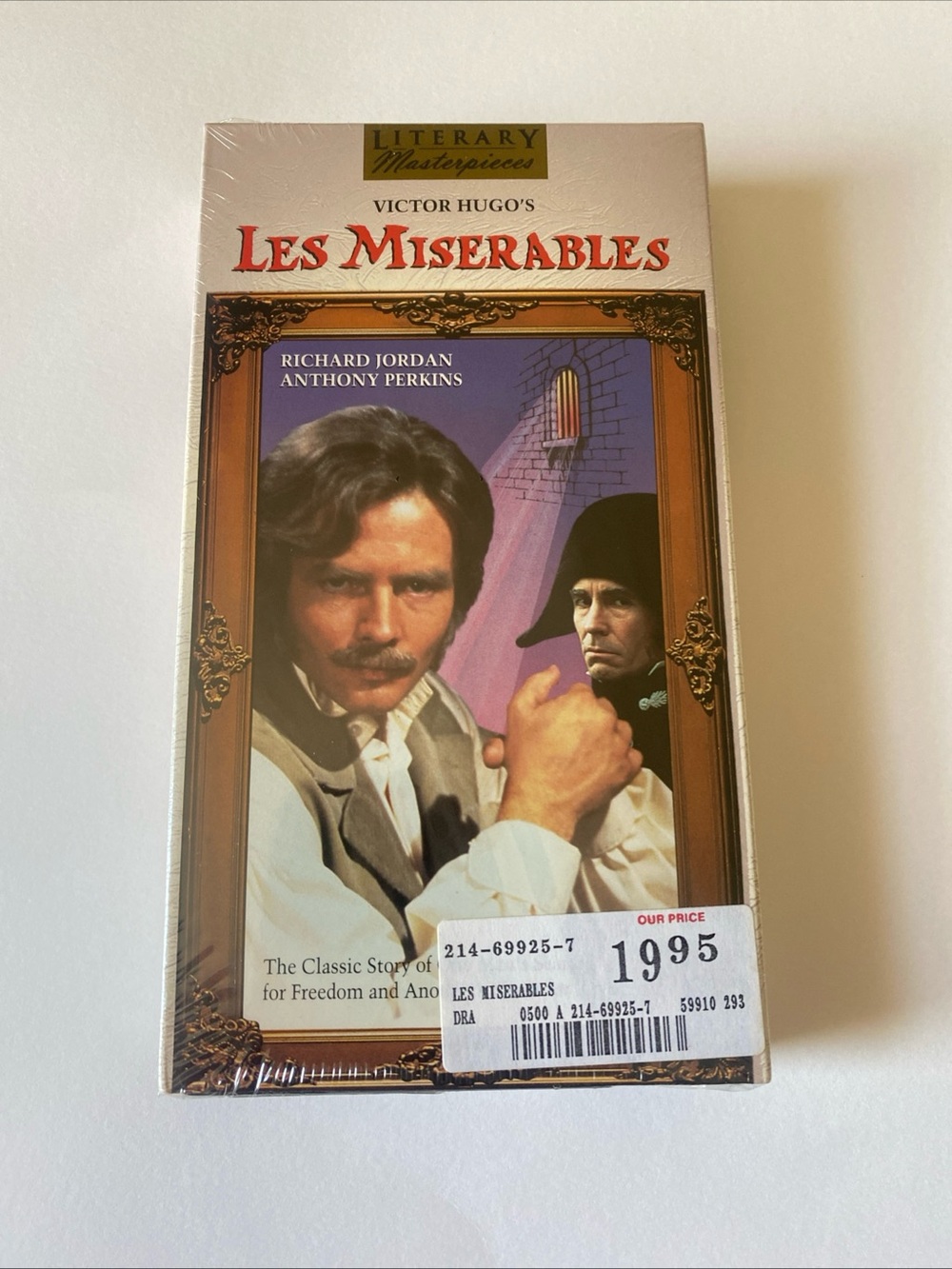 Les Miserables VHS 1993 Live Home Video New Sealed Victor Hugo Vintage Movie TV